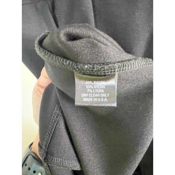 ALICE & TRIXIE black knit basic sleeveless sheath mini dress - Picture 4 of 6